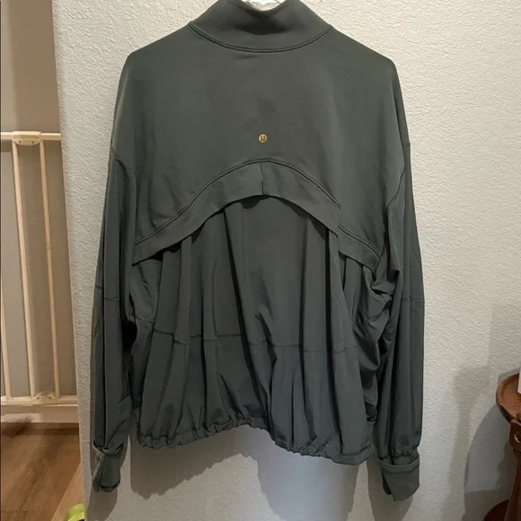 Lululemon Athletica Olive Jacket with Gold Zipper - Picture 3 of 5